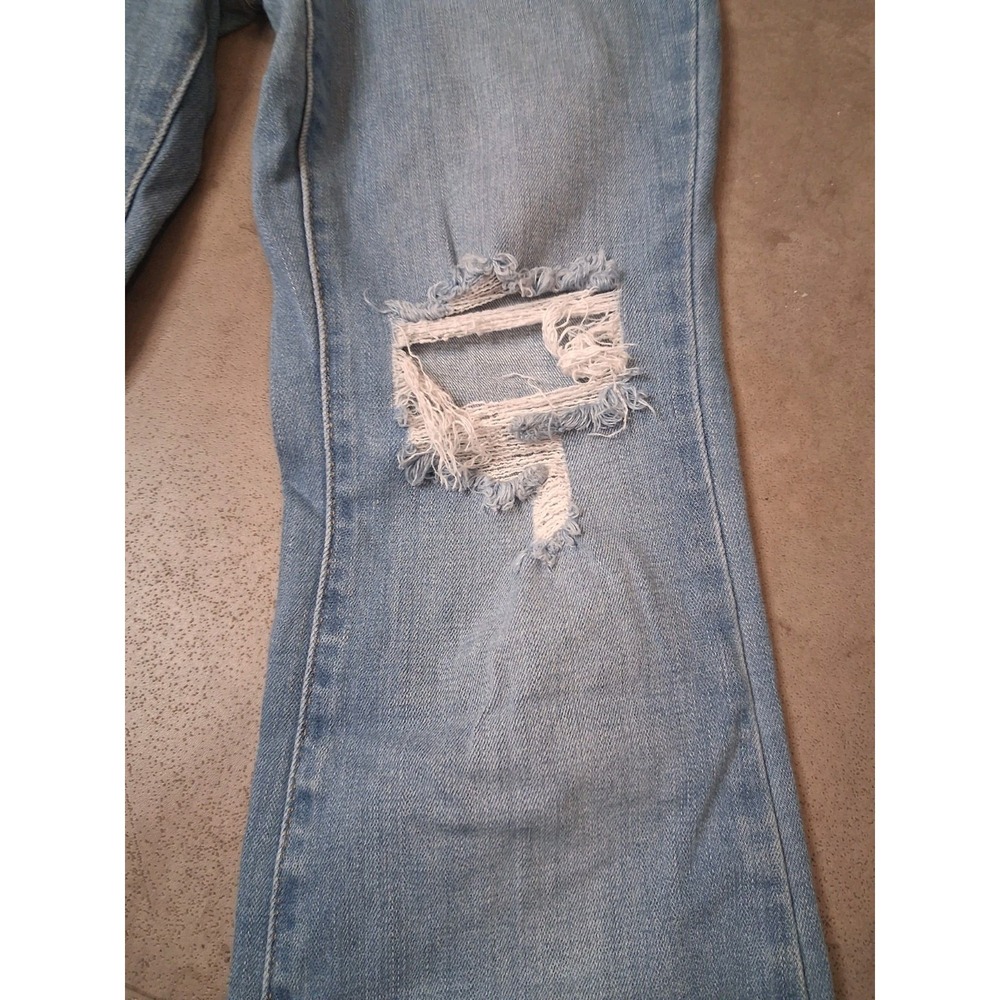 Levis 726 Flare Wide Leg Jeans Womens Size 25 Cowgirl Rodeo Western Distressed - Picture 5 of 11